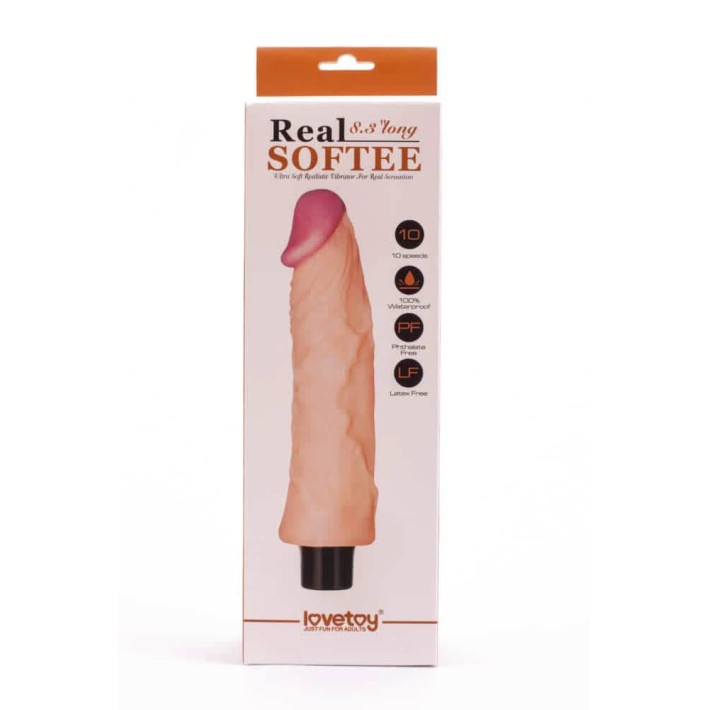 Vibrator Real Softee, Natural, 21 Cm 5