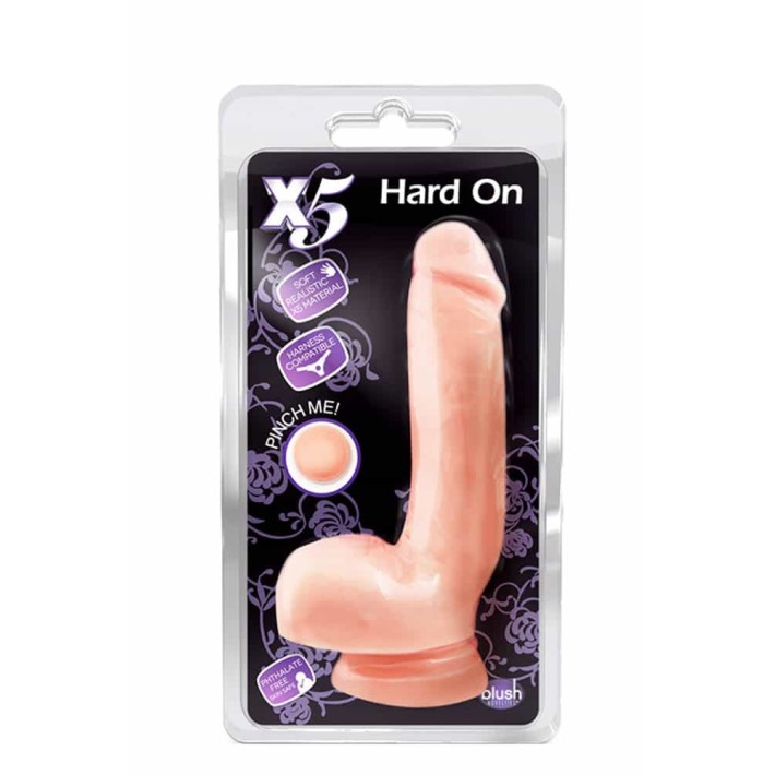 Dildo Ultra Realistic Cu Ventuza X5 Hard On, Natural, 22 Cm 2