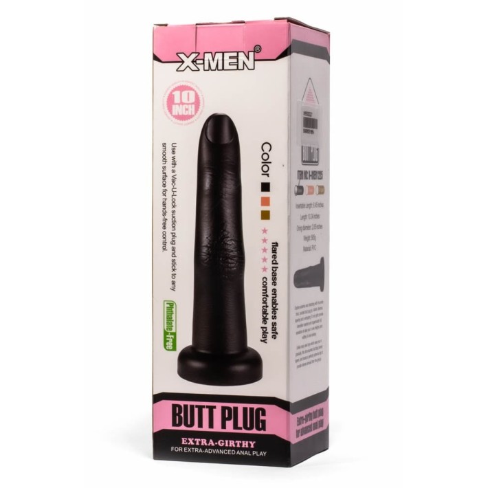 Dop Anal Extra Gros, Negru, 26 Cm 6