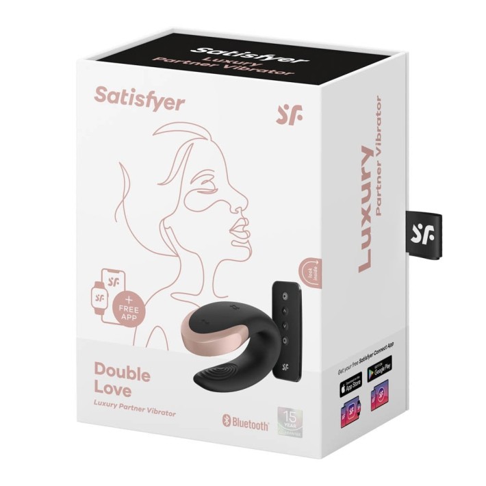 Vibrator Pentru Cupluri Double Love, Negru 6