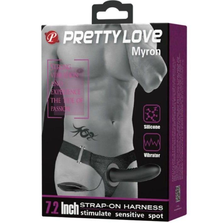 Strap-on/extensie Penis Cu Vibratii Myron, 18 Cm 5