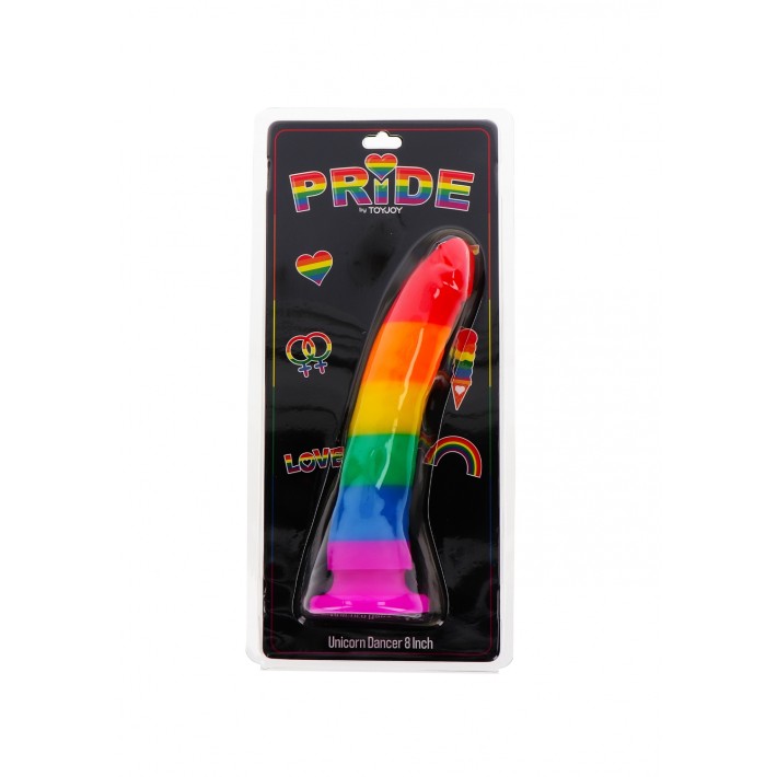 Dildo Unicorn Dancer Curcubeu 21cm 2