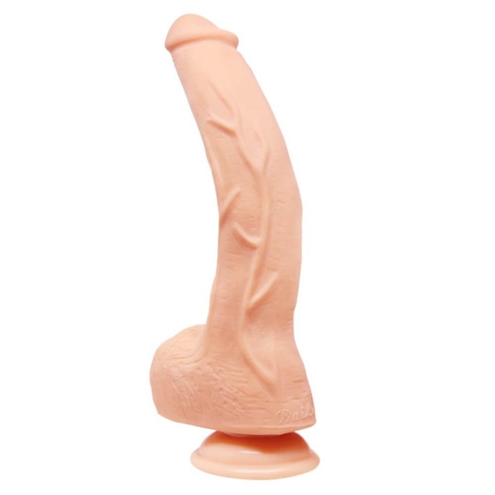 Dildo Clasic Cu Ventuza Beautiful Jack, Natural, 26 Cm 2