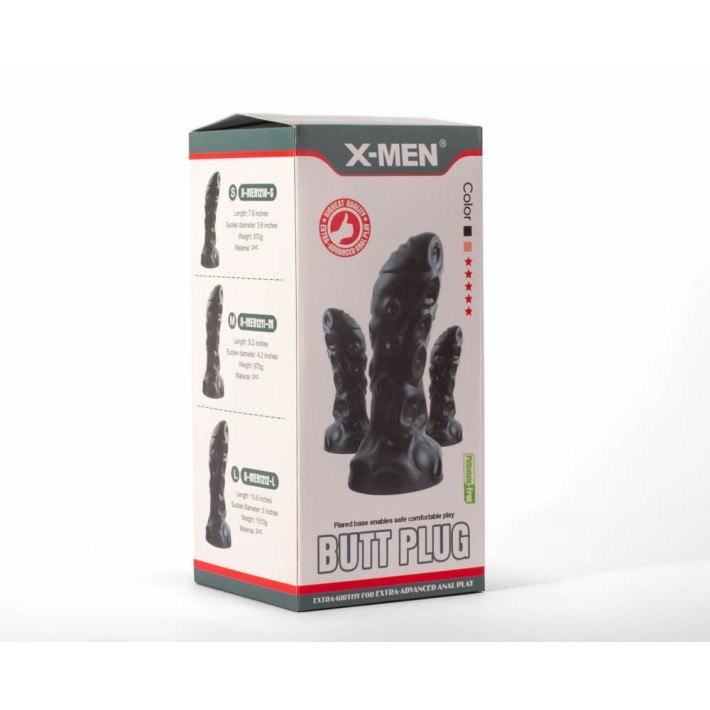 Dop Anal Monster Plug 1 L, Negru, 27.5 Cm 7