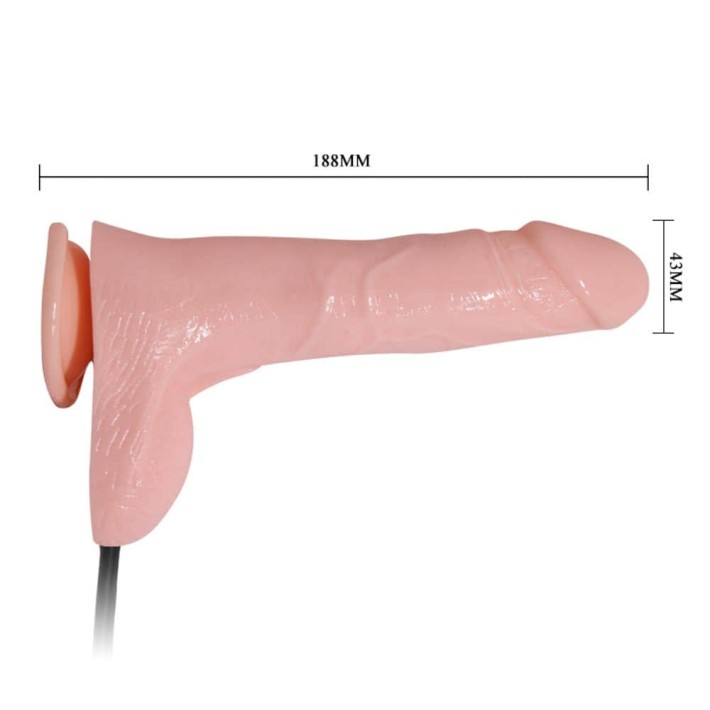 Dildo Realistic Gonflabil Cu Ventuza, Natural, 18 Cm 6