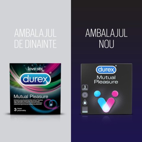 Durex, Prezervative Durex Mutual Pleasure 3 Buc, pasiune.ro