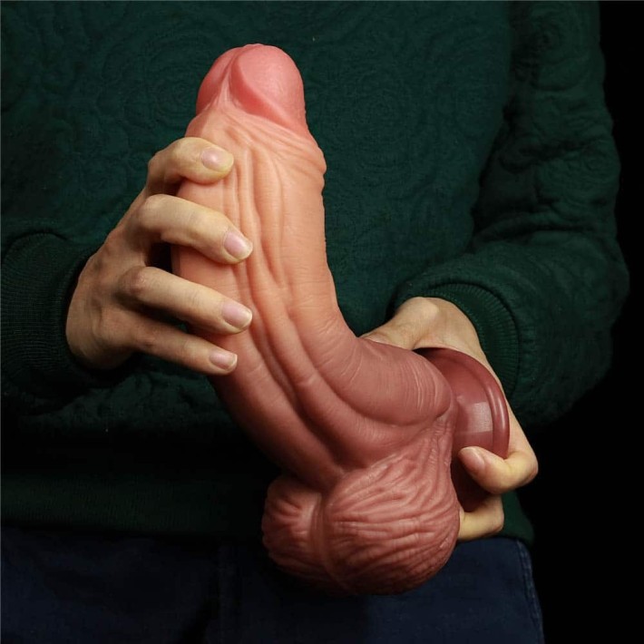 Dildo Clasic Cu Ventuza Nature Cock, Natural, 24.5 Cm 6