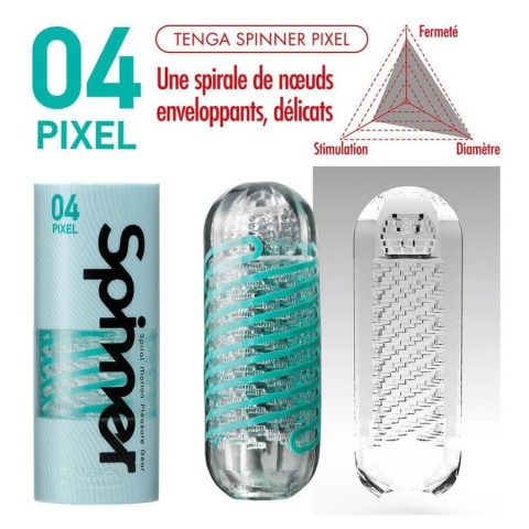 Tenga, Masturbator Rotativ Spinner 04 Pixel, pasiune.ro