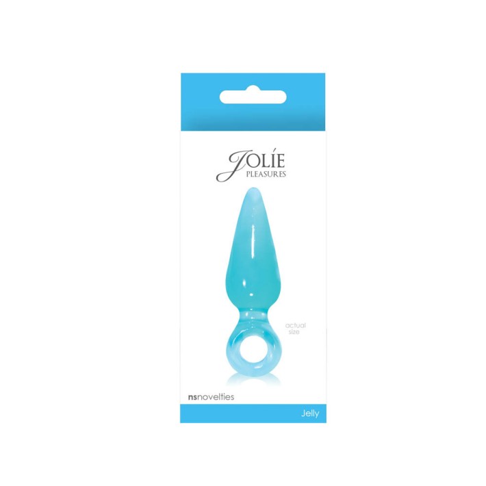 Dop Anal Jolie Pleasure Mini Aqua, Turcoaz, 8.5 Cm 2