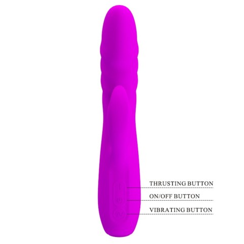 stimulator, Vibrator Rabbit Melanie, Violet, 20 Cm, pasiune.ro