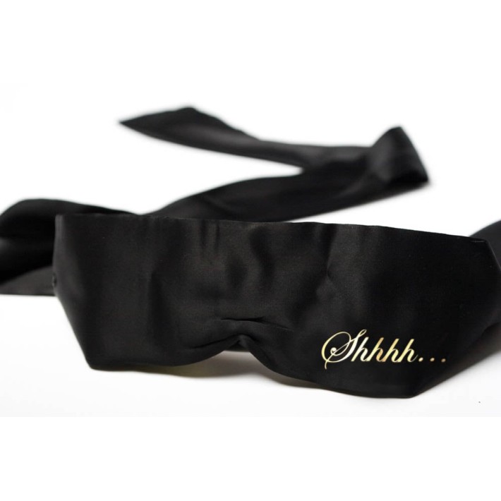 Esarfa Satin Pentru Jocuri Erotice Shhh, Negru 3