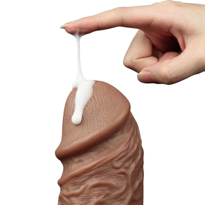Dildo Realistic Extra-gros Chubby, Brun, 26.5 Cm 6
