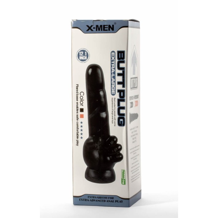 Dop Anal Extra Large, Negru, 30.5 Cm 7