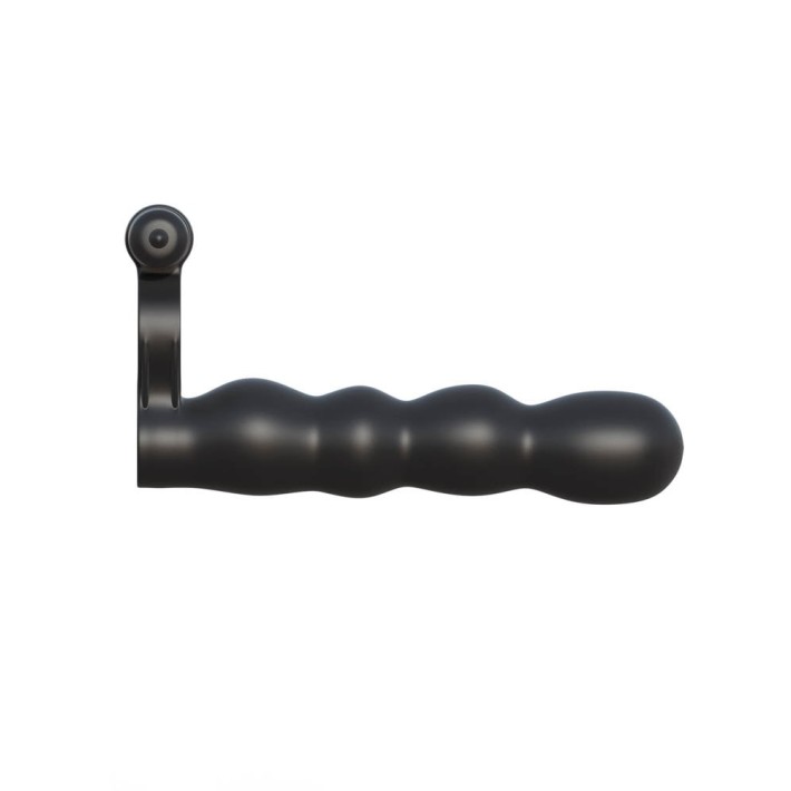Dildo Cu Vibratii Posable Partner Double Penetrator, Negru, 13 Cm 5