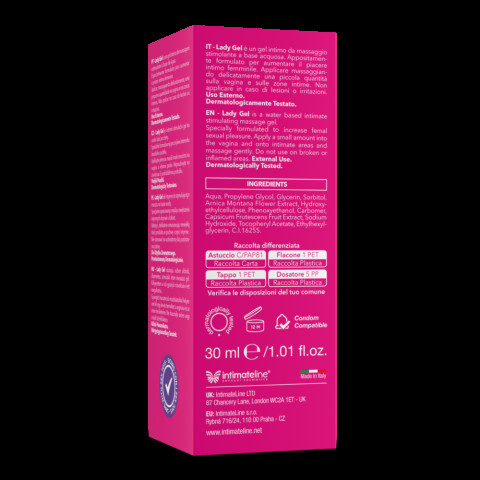 gel, Gel Stimulant Cu Efect Incalzire Pentru Femei Lady Gel, 30 Ml, pasiune.ro