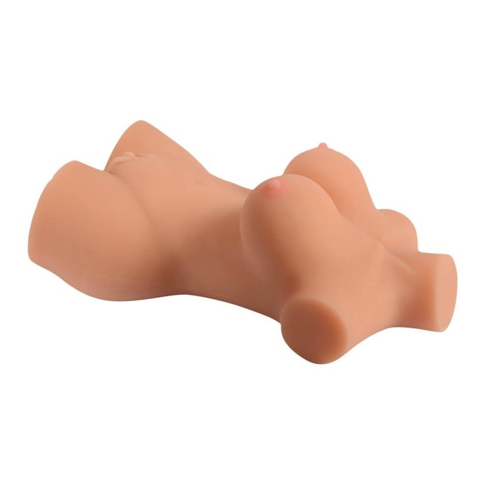 Masturbator 2-in-1 Vagin+anus Busty Lady Half Body Sex Doll 4