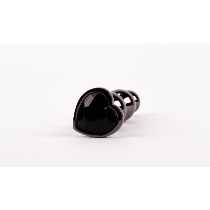 Dop Anal Cu Bijuterie Secret Shine Booty Call S Ii, Negru Metalic, 10 Cm 2