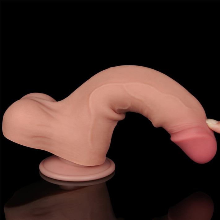 Dildo Realistic Sliding Skin Dual Layer Ii, Natural, 21.5 Cm 9