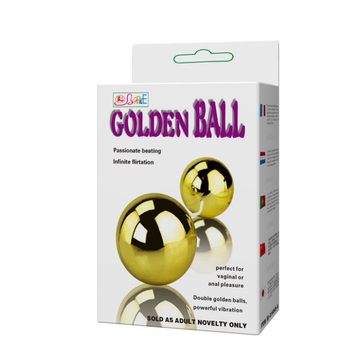 Bile Vaginale Cu Vibratii Golden Balls, Aurii 5