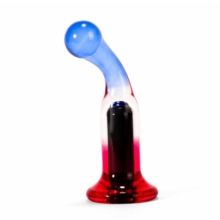 Dop Anal Cu Vibratii, Albastru + Rosu, 14 Cm 4