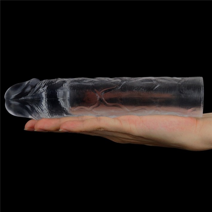 Manson Penis Flawless Clear Penis Sleeve, Transparent,+5 Cm 2