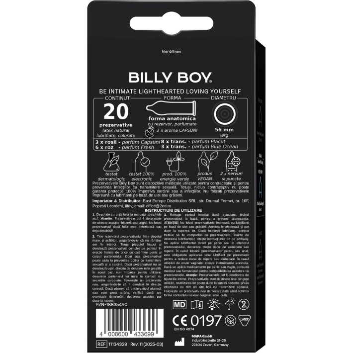 Prezervative Billy Boy Sensual Mix 20 Buc 3