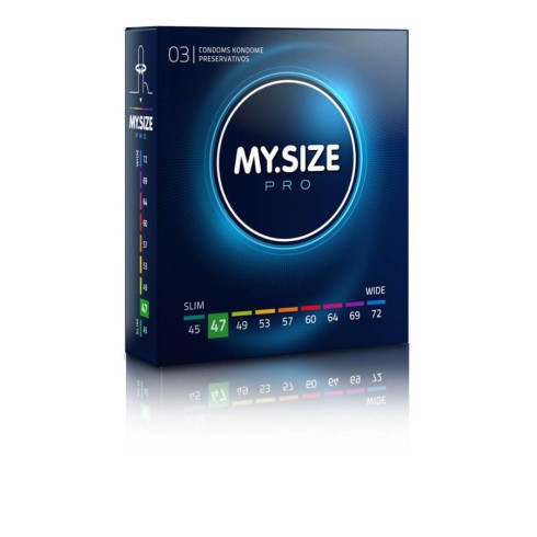 prezervative, Prezervative My Size Pro Diametru 47 Mm (3 Buc.), pasiune.ro