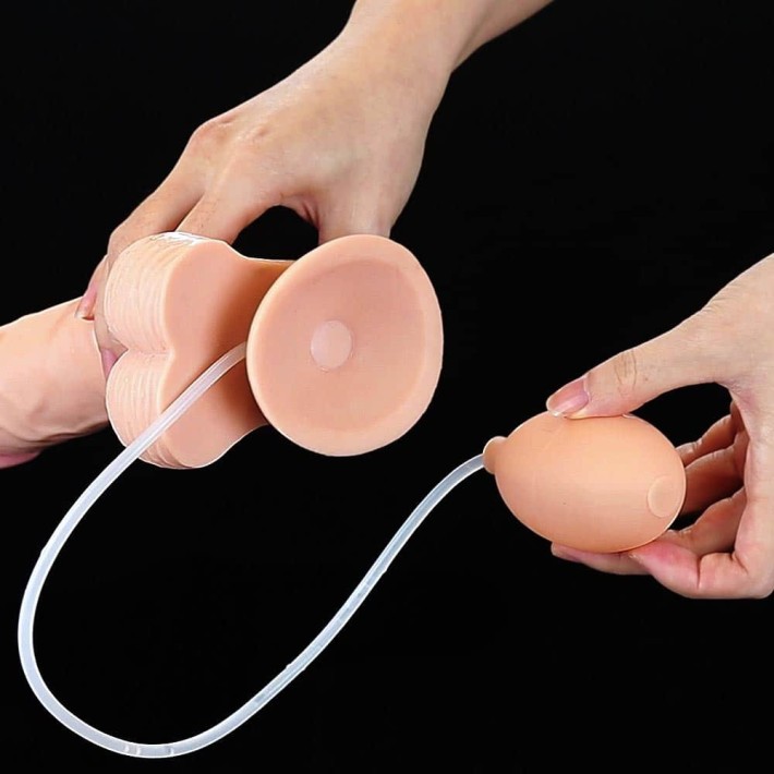 Dildo Clasic Cu Functie Ejaculare, Natural, 22 Cm 4