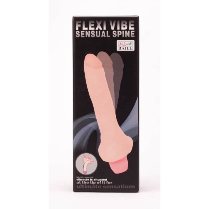 Vibrator Realistic Flexibil, Natural, 19.5 Cm 2
