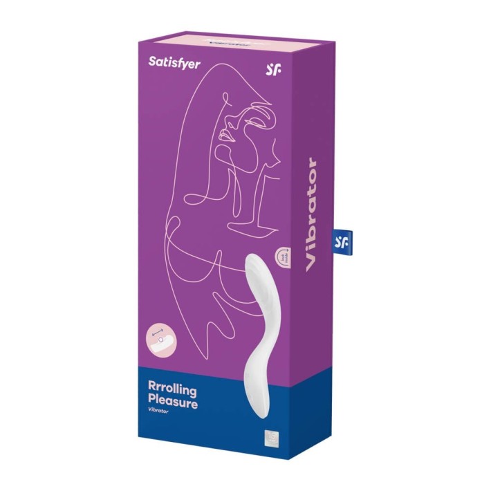 Vibrator Punctul G Rrrolling Pleasure, Alb, 22 Cm 7