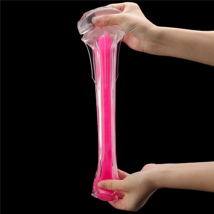 Masturbator Fantezie Fosforescent Lumino Play, Roz, 21.5 Cm 8