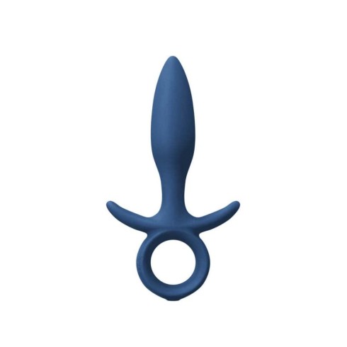 dop, Dop Anal Cu Vibratii Renegade King, Small, Albastru, 14.5 Cm, pasiune.ro