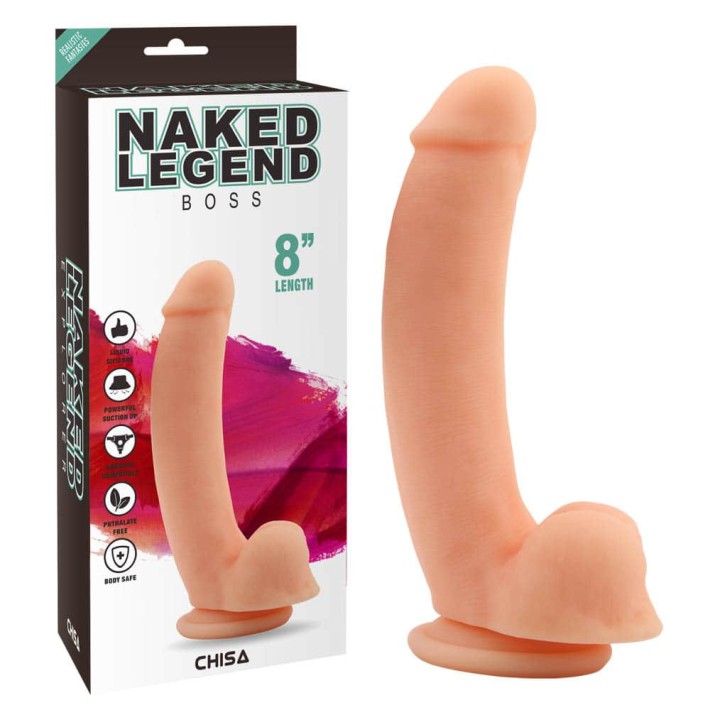 Dildo Clasic Naked Legend Boss, Flesh, 20.5 Cm 4