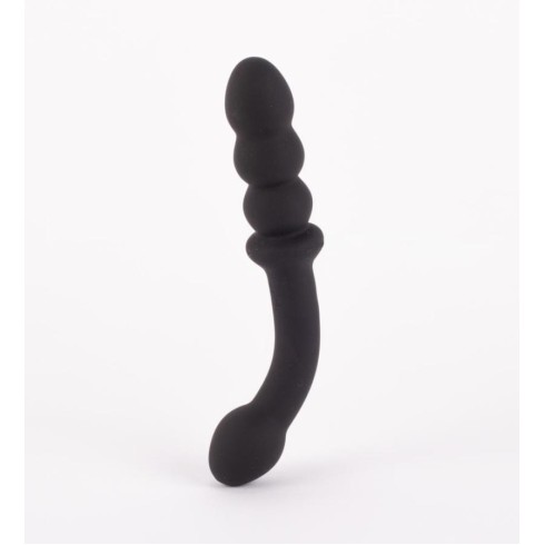 dop, Dop Anal Cu Vibratii Dual-motor, Negru, 20 Cm, pasiune.ro