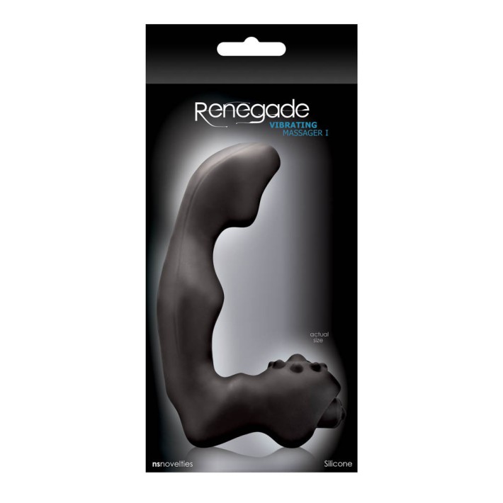 Stimulator Prostata Renegade Vibrating Massager I, Negru, 16.5 Cm 2