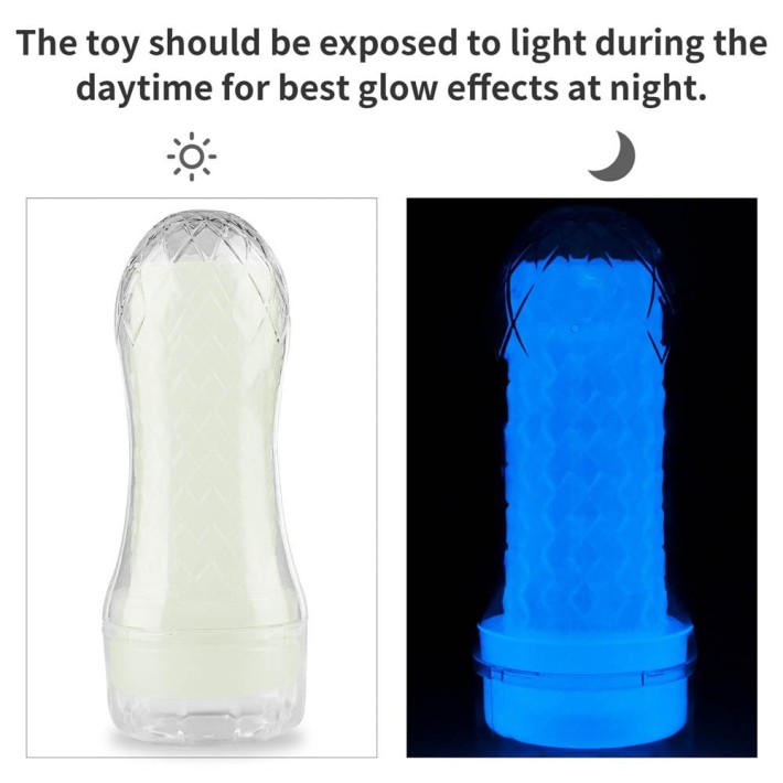 Masturbator Fosforescent Lumino Play Ribbed 7