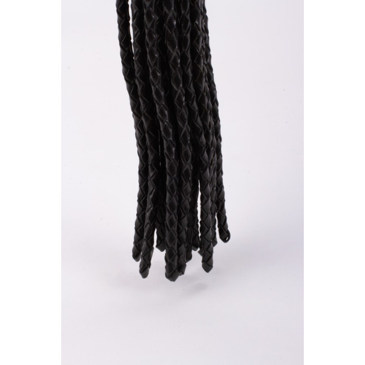 Kid Handle Kid Leather Braided Tails Black 5