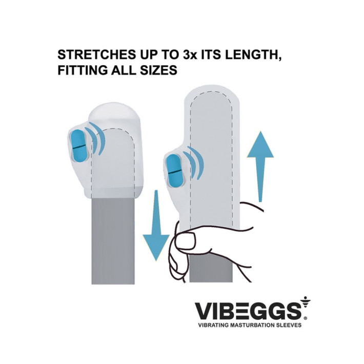Vibeggs - Blow Misty - Vibrating Masturbation Sleeve - White 10