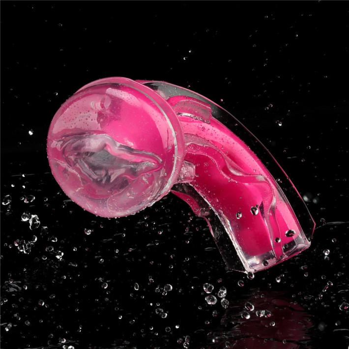 Masturbator Fantezie Fosforescent Lumino Play, Roz, 21.5 Cm 4