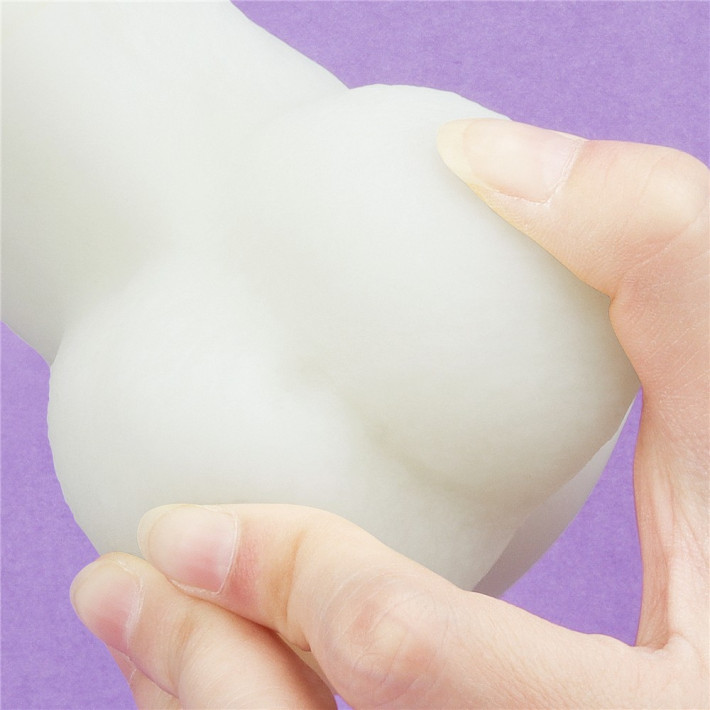 Dildo Fantezie Fosforescent Lumino Play, Alb, 20 Cm 4