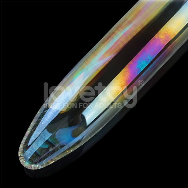 Dildo Sticla Twilight Gleam Glass Dildo- Prism Glass, Transparent, 18 Cm 6
