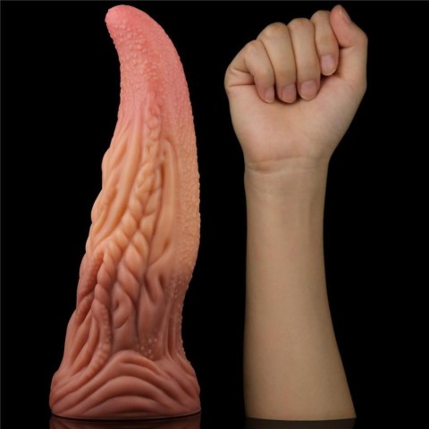 Pagina 5 - Dildouri Realistice, Dildo Clasic Dual-layered Platinum Silicone Tongue, Multicolor, 25 Cm, pasiune.ro