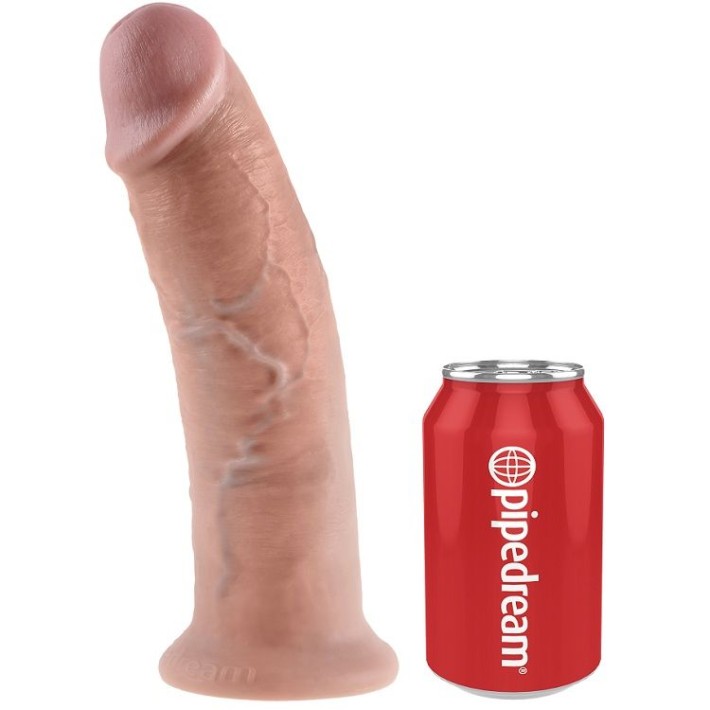 Dildo Realistic Cu Ventuza King Cock, Natural, 25.4 Cm 3