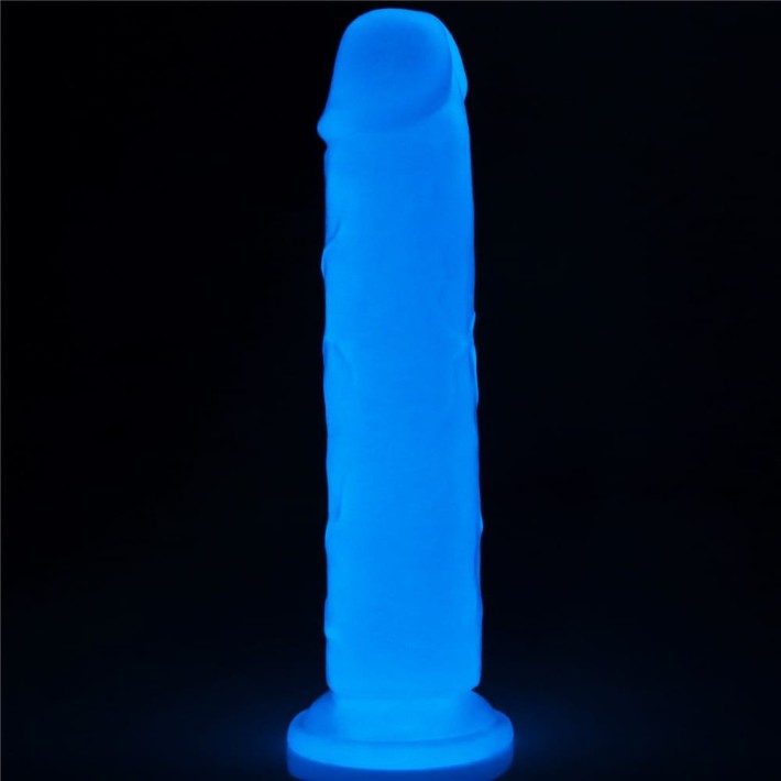  Dildo Clasic Fosforescent Lumino Play, Alb, 20 Cm 6