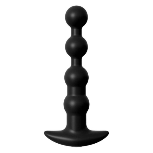 bile, Bile Anale Cu Vibratii Rechargeable Anal Beads, Negru, 17 Cm, pasiune.ro