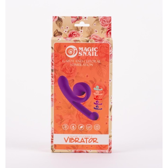 Vibrator Special Magic Snail Magic Flexible Vibrator, Violet 6
