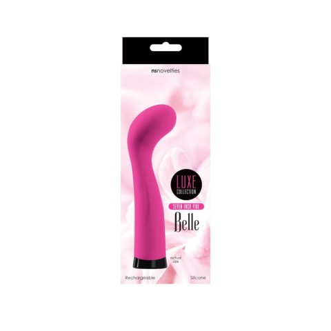 NS Toys, Vibrator Luxe Belle G-spot Seven, Roz, 17.5 Cm, pasiune.ro