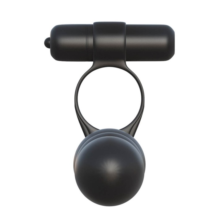 Dildo Cu Vibratii Posable Partner Double Penetrator, Negru, 13 Cm 2