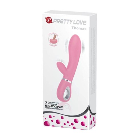 stimulator, Vibrator Thomas, Roz, 20.5 Cm, pasiune.ro