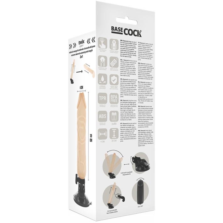 Vibrator Realistic Basecock Cu Telecomanda 20cm 5